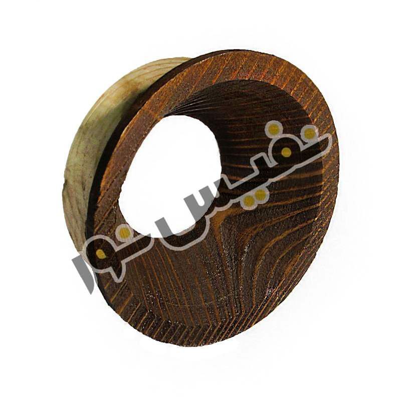 قاب هالوژن چوبی مخروط عمیق (یک قلو)
