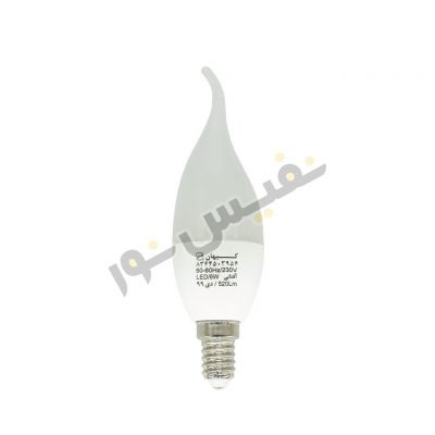 خرید و قیمت لامپ شمعی لوستر کم مصرف ال ای دی مدل اشکی آفتابی و مهتابی 6 وات کیهان